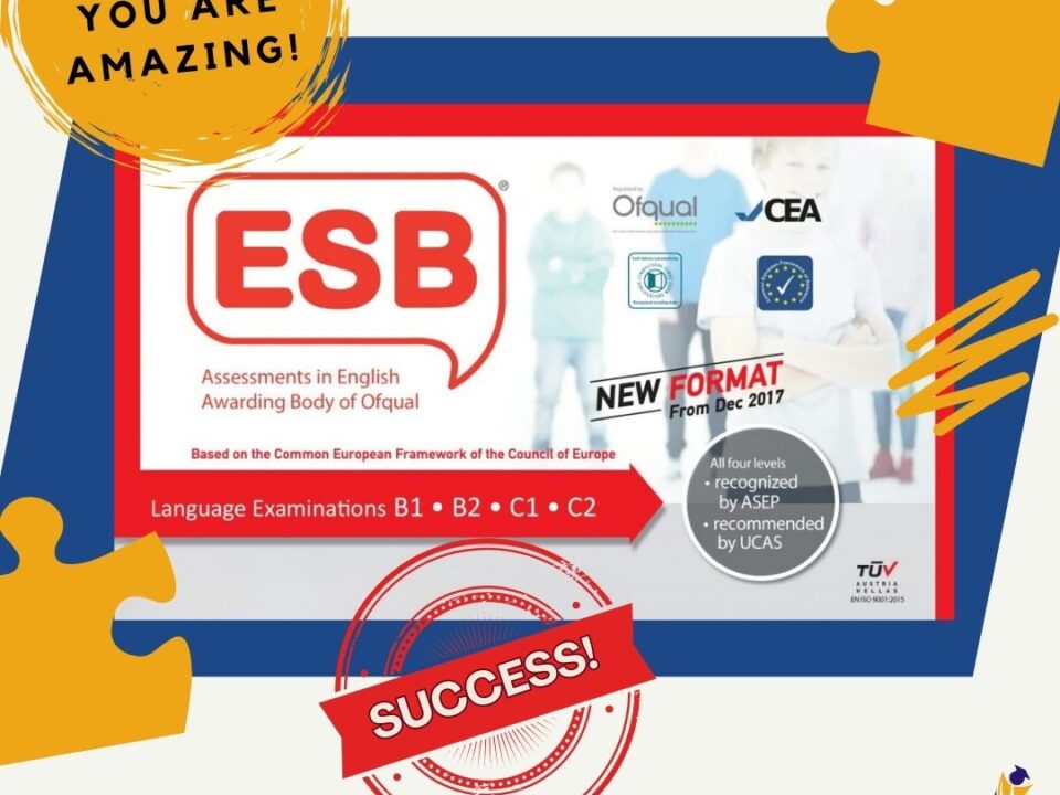 ESB Exams 2025 – Επιτυχίες μαθητών EFL Kritikou στα επίπεδα B2, C1 και C2 με υψηλές βαθμολογίες